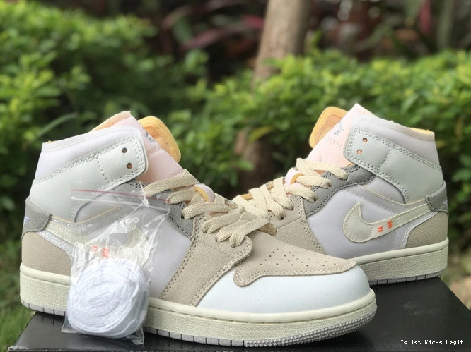 Out  DM9652-100 Inside SE Craft 1 Mid White Grey Jordan 1228